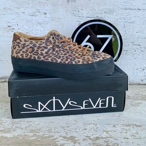 🌵BRAND NEW SixtySeven Challenger’s Line Leopard Natural Designer Shoes🌵